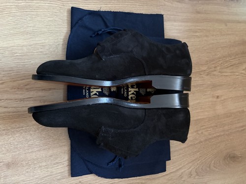 Trickers mens black - mens, suede