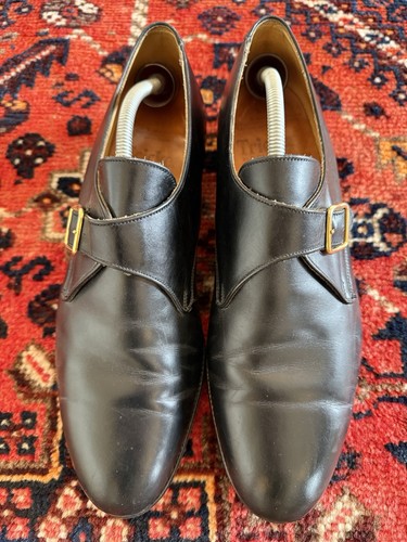 Trickers black leather shoes - black,