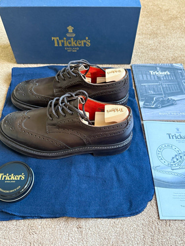 Tricker men black leather - men's,