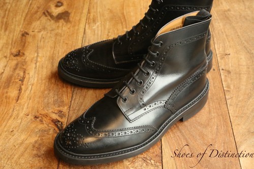 Trickers stow black leather - stow,