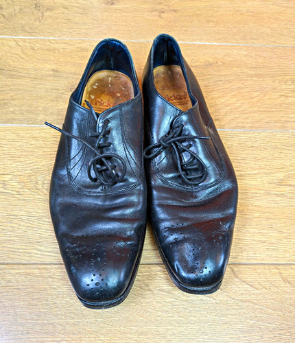 Tricker mens black leather - mens,