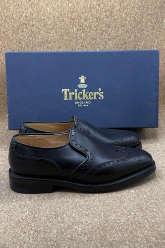 Trickers brogue black leather - brogue,